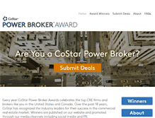 Tablet Screenshot of costarpowerbrokers.com